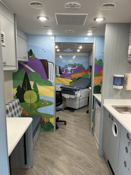A picture of Golisano Children's new Mobile Health Clinic