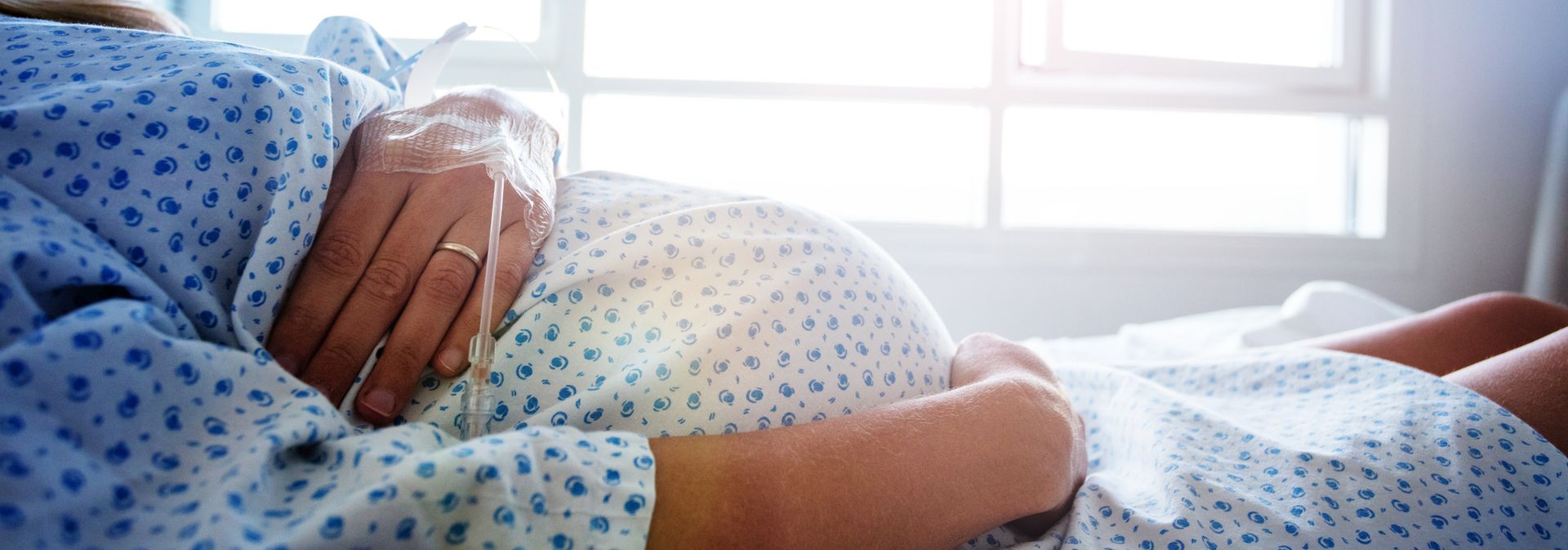 pregnant woman at medical office
