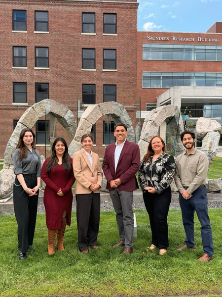 A portrait of several people on a smoking cessation research team at Wilmot Cancer Institute 