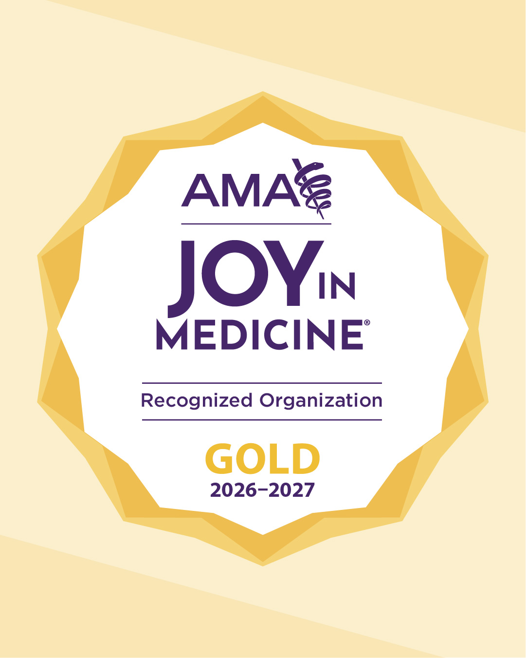 AMA Joy in Medicine Gold Badge
