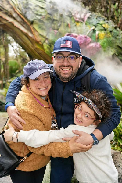 Kelly Colaprete with her husband and daughter