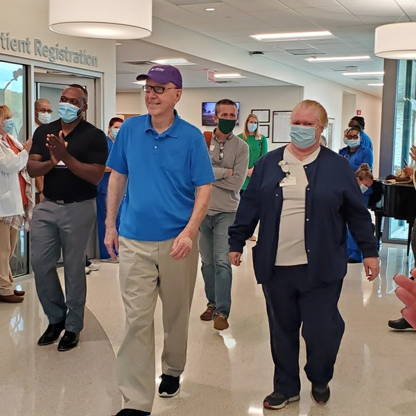 Larry Hicks after Parkinson's procedure