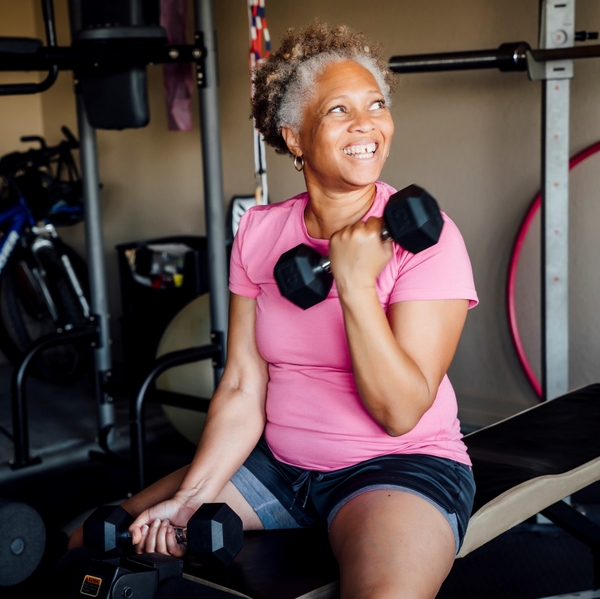 woman exercising