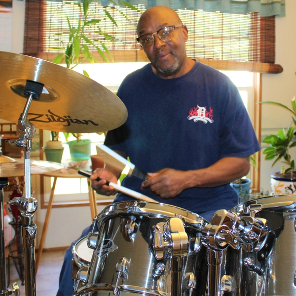 Keith Berryman drumming