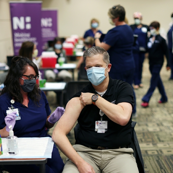 priest gets vaccine