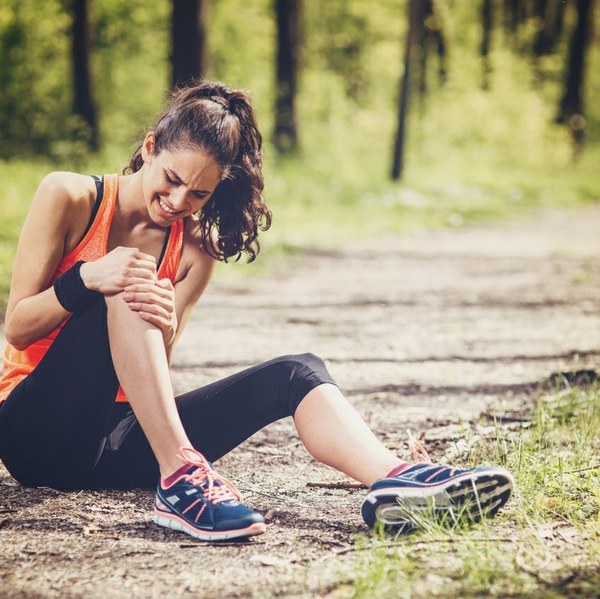 woman running injury