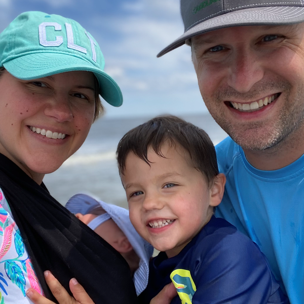Bush family at the beach