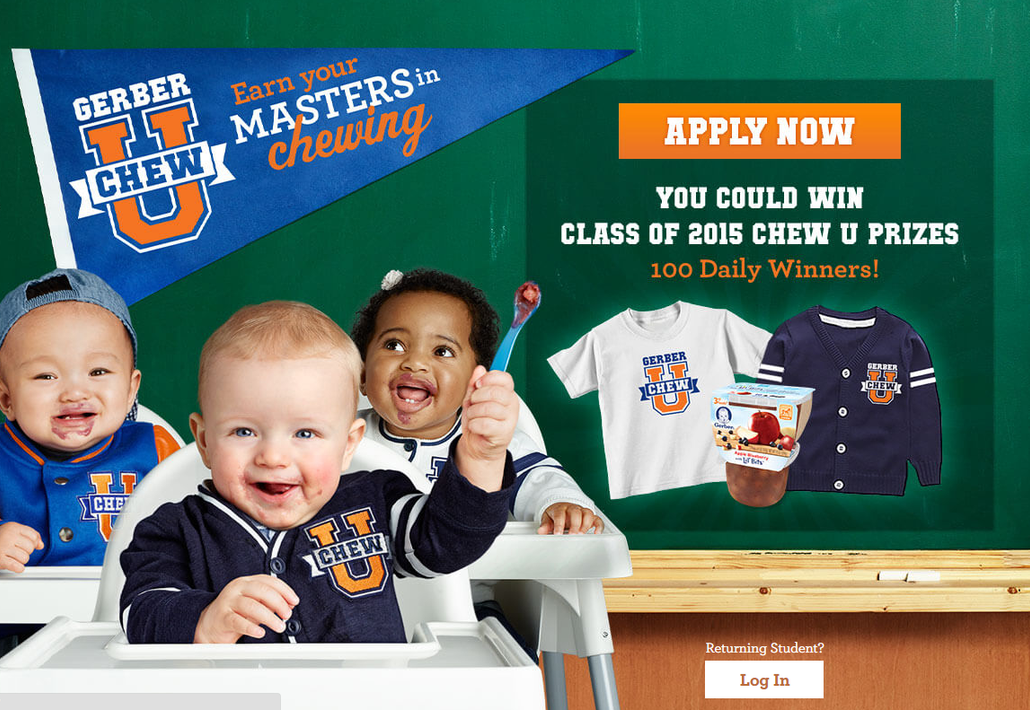 Gerber® Helps Babies Master the Chew with “Chew University” 