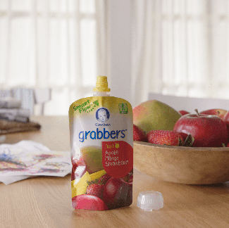Gerber Introduces Smart Flow™ Spout across Organic and Grabbers® Pouches