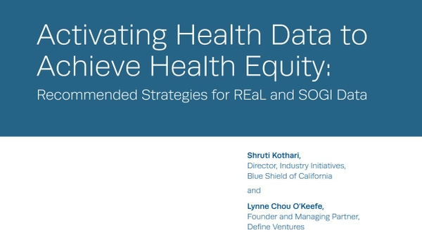 Activating Health Data to Achieve Health Equity