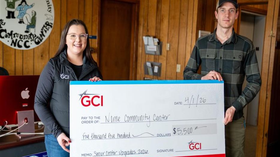 GCI contributes $5,500 to Nome Community Center for elder facility improvements