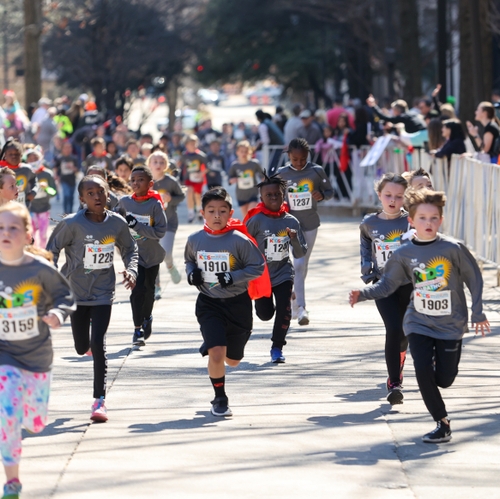 Over 4,000 Children Running in the 2023 Blue Cross and Blue Shield of Alabama Kids Mercedes-Benz Marathon