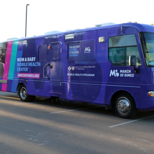 Blue Cross and Blue Shield of Alabama Funds March of Dimes’ First  Alabama Mom and Baby Mobile Health Center® 