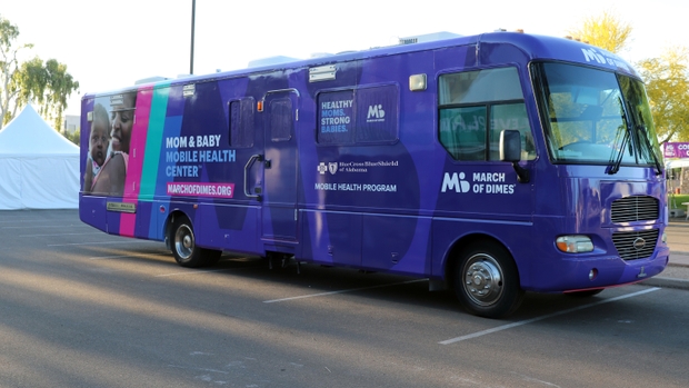 Blue Cross and Blue Shield of Alabama Funds March of Dimes’ First  Alabama Mom and Baby Mobile Health Center® 