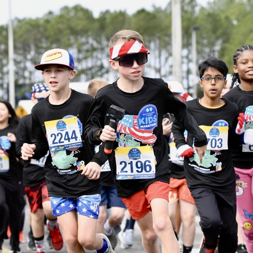 Over 2800 Children Running in the Blue Cross and Blue Shield of Alabama 2026 Kids Marathon