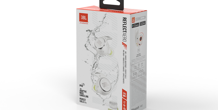 JBL_Reflect Aero_Box Image_White_Side View