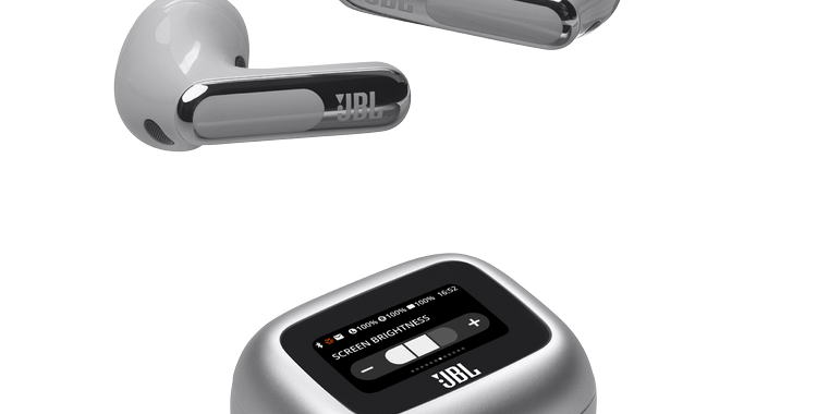 JBL_Live Flex 3_Product Image_Charg Case Feat 2_Silver