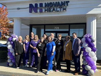 new clinic on Congaree road in Greenville, balloons outside front entrance