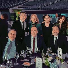 group of UCLA, UCLA Extension and LAEDC people at table
