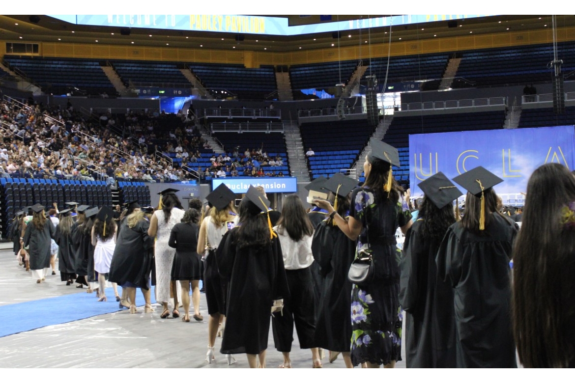 UCLA Graduation line