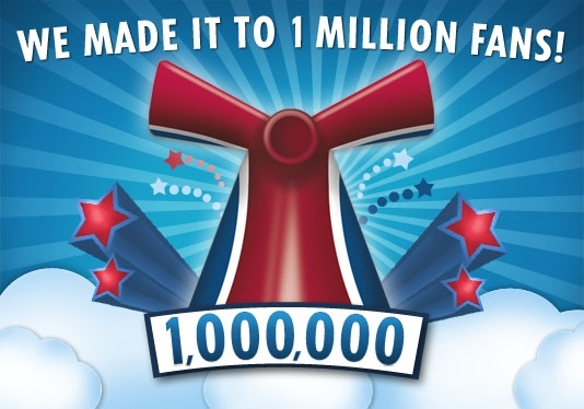 One million "Likes"