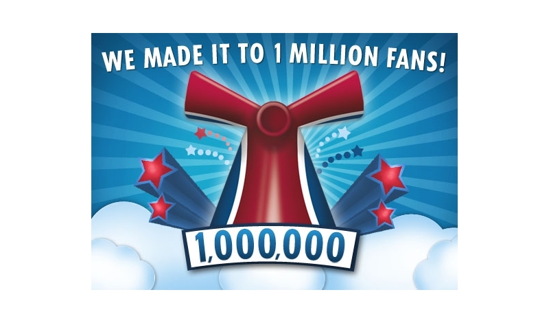 One million "Likes"