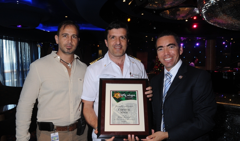 Carnival Magic's First Call in Costa Maya 