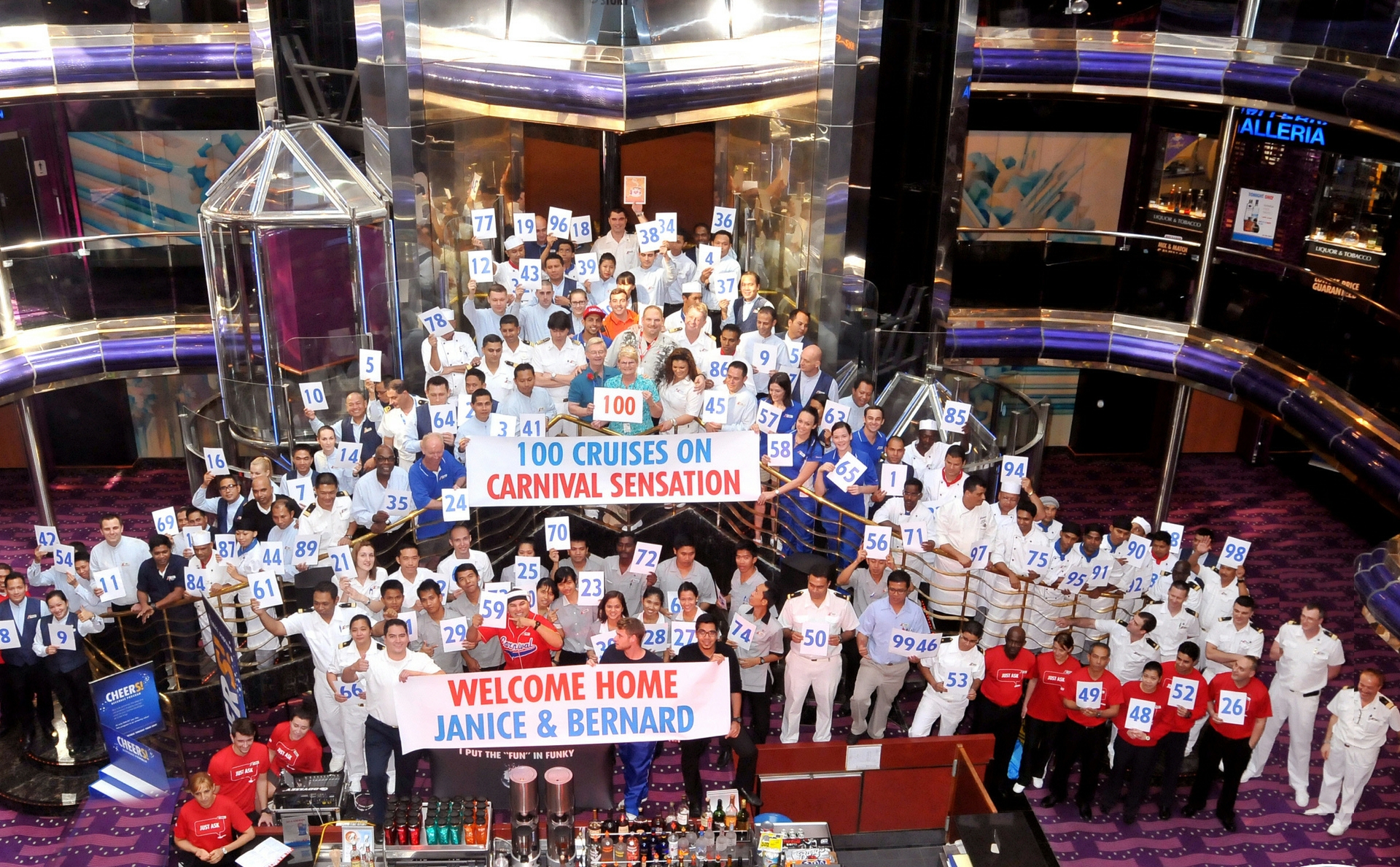 Sensation Atrium 100 Cruises