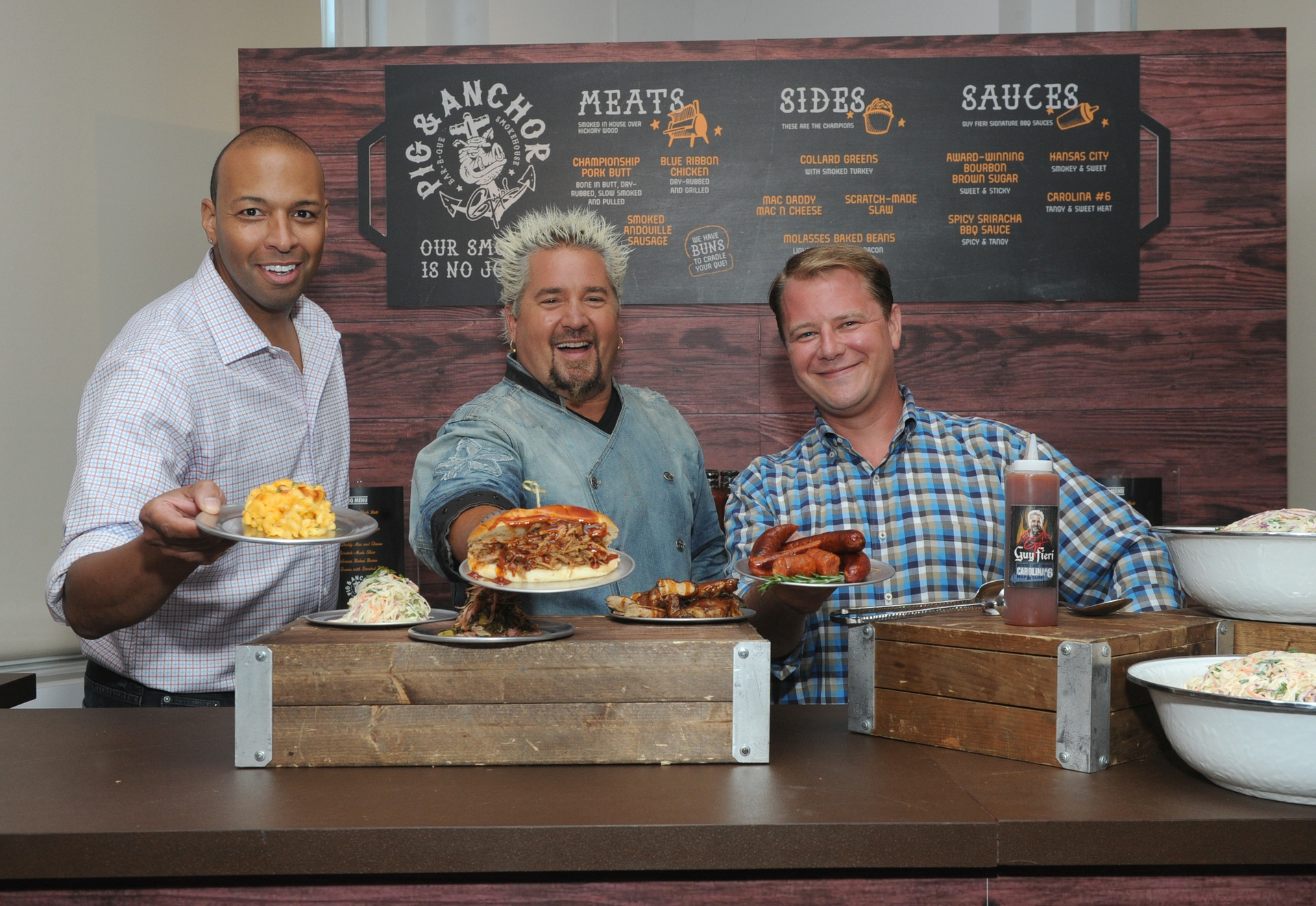 Malcolm Burn, Guy Fieri, Eddie Allen