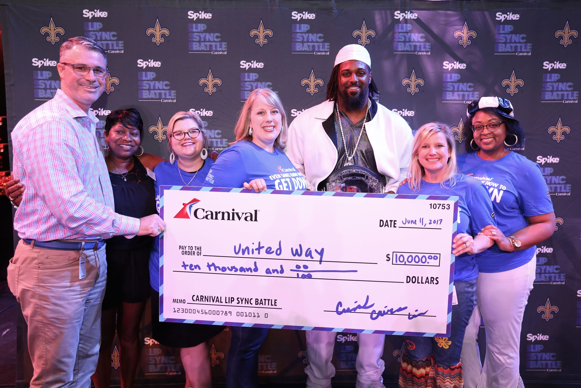 Carnival Cruise Line and New Orleans Saints Lip Sync Battle Event Onboard Carnival Dream