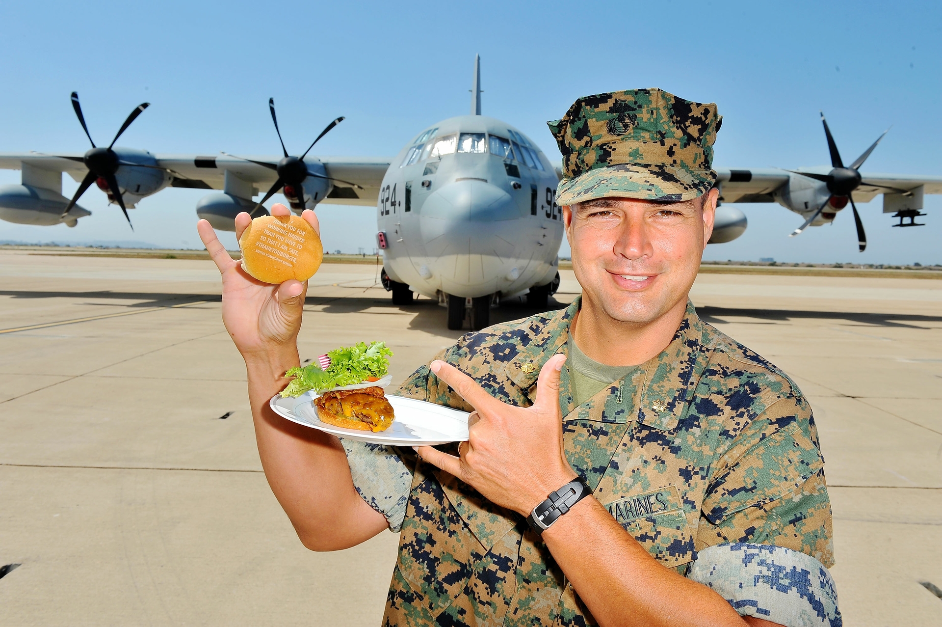 Carnival Cruise Line's First Ever Socially Powered BBQ At Marine Corps Air Station Miramar in San Diego on July 5, 2017