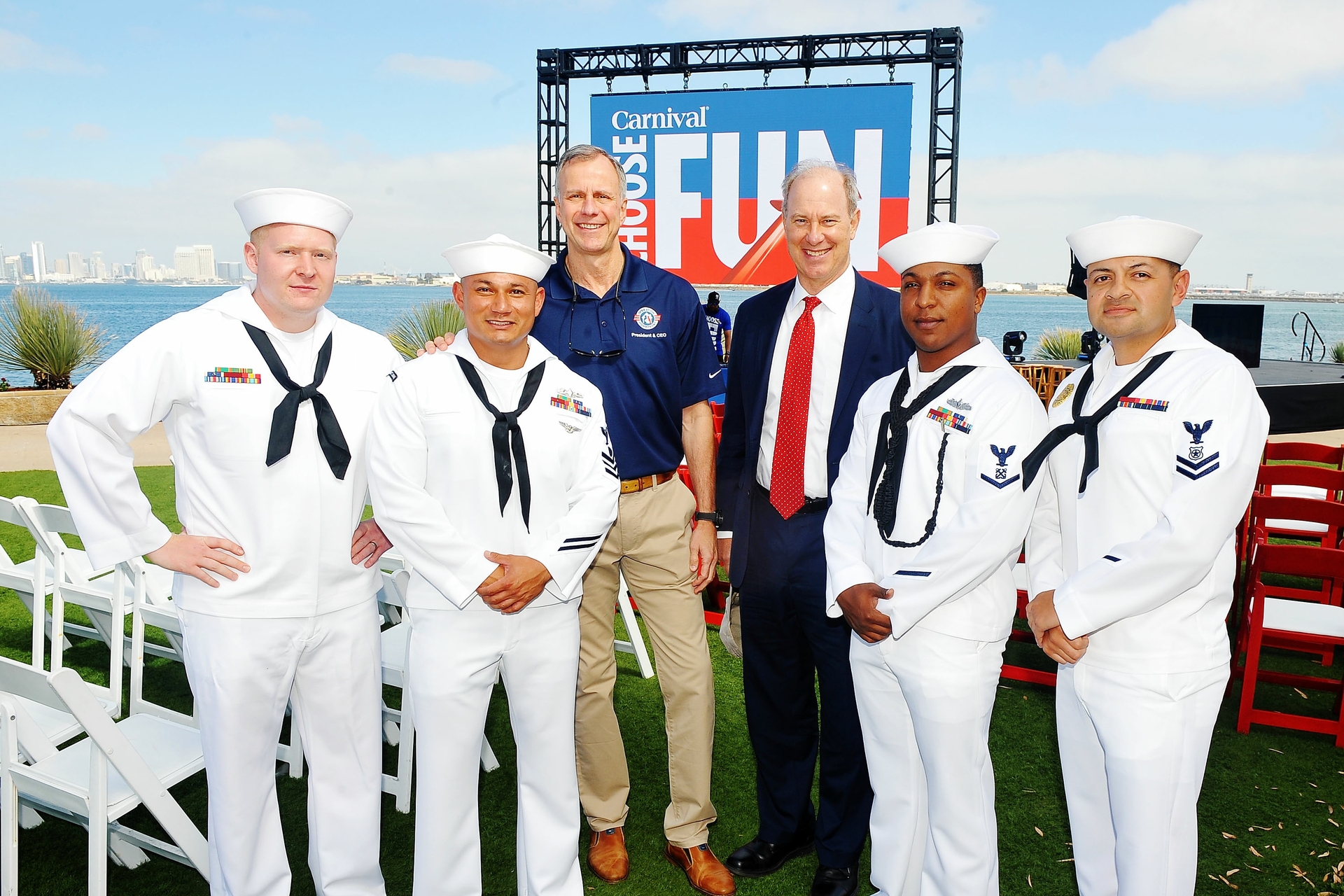 Carnival Cruise Line partners with Operation Homefront to honor the Men and Women of the Armed Forces with a BBQ and Special Comedy Performances