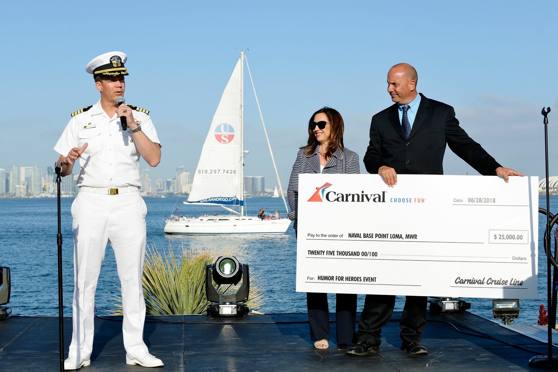 Carnival Cruise Line partners with Operation Homefront to honor the Men and Women of the Armed Forces with a BBQ and Special Comedy Performances