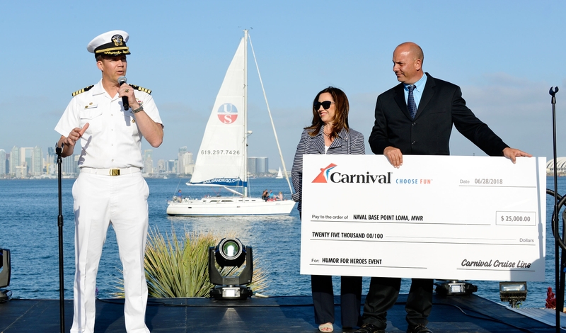 Carnival Cruise Line partners with Operation Homefront to honor the Men and Women of the Armed Forces with a BBQ and Special Comedy Performances
