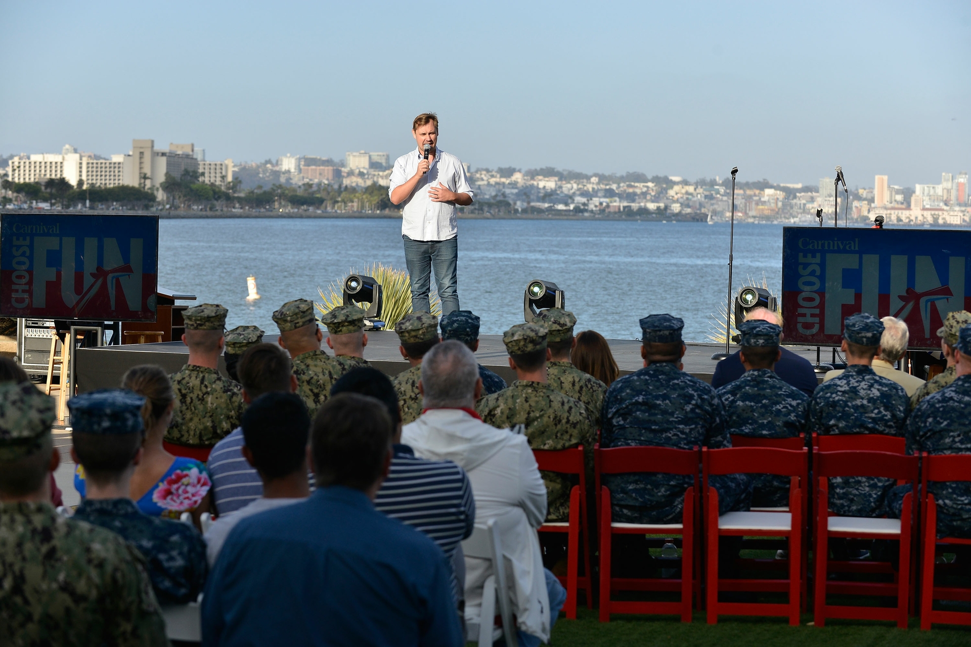 Carnival Cruise Line partners with Operation Homefront to honor the Men and Women of the Armed Forces with a BBQ and Special Comedy Performances
