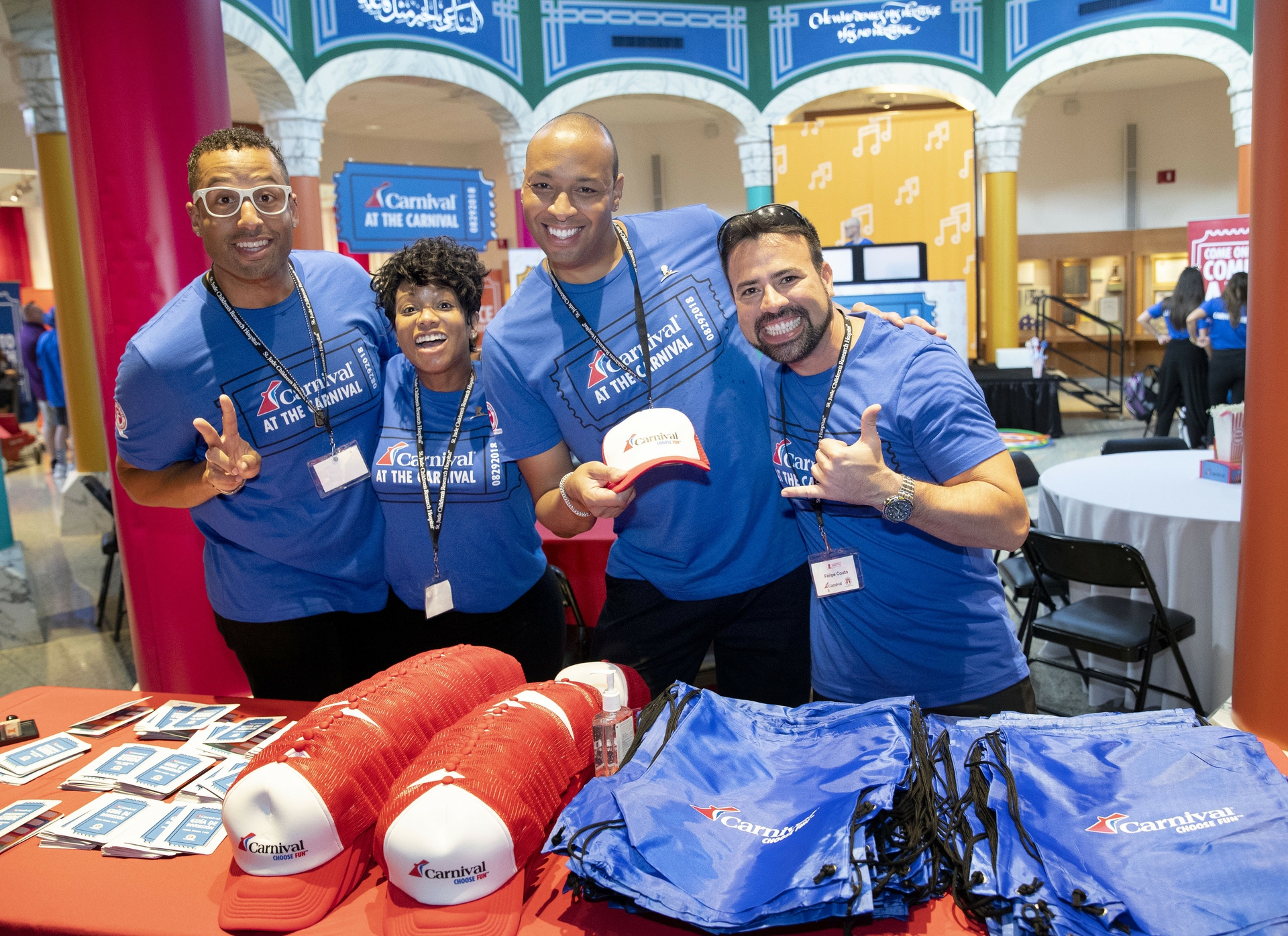 Carnival Day of Play patient event Wednesday, August 29, 2018.