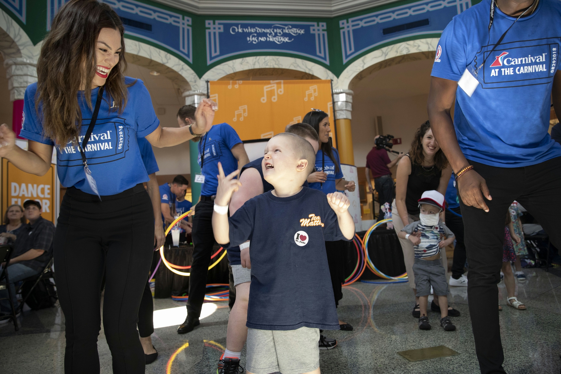 Carnival Day of Play patient event Wednesday, August 29, 2018.