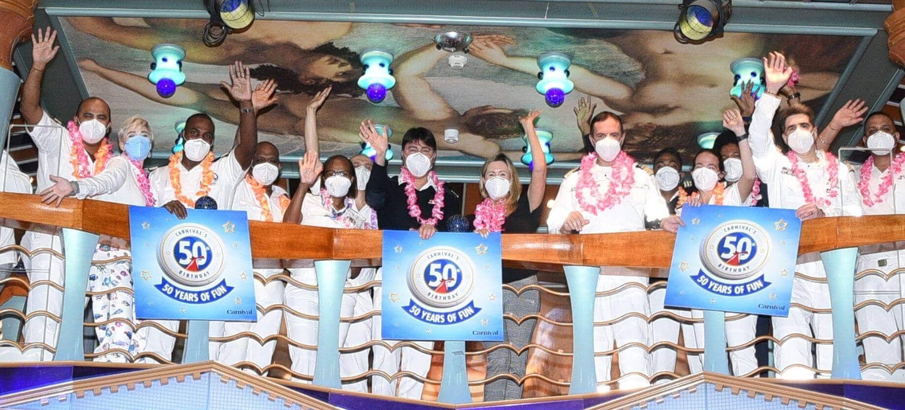 Carnival Miracle Sets Sail From Long Beach on First of Line's 50th Birthday Sailabrations Cruises.