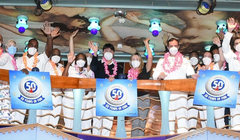 Carnival Miracle Sets Sail From Long Beach on First of Line's 50th Birthday Sailabrations Cruises.