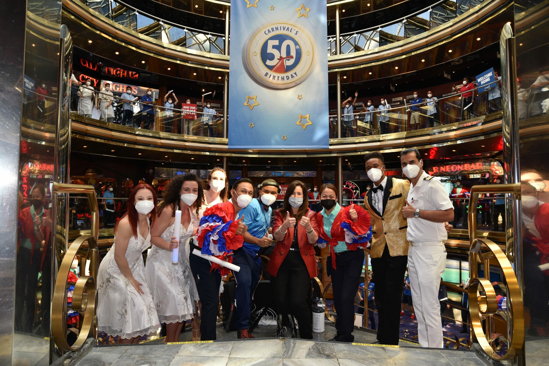 Carnival Cruise Line resumed guest operations today from Mobile, Ala. with Carnival Ecstasy.