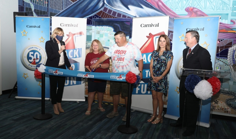 Carnival Cruise Line resumed guest operations today from Jacksonville, Fla. with Carnival Spirit.