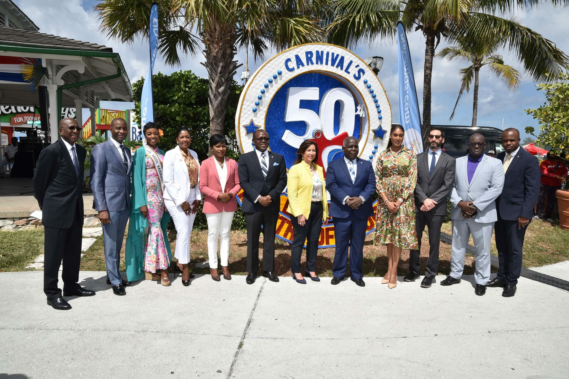 As Carnival continues its year-long 50th birthday festivities, the company today marked 50 years of visiting one of its most popular destinations, The Bahamas, with a celebration in Nassau.