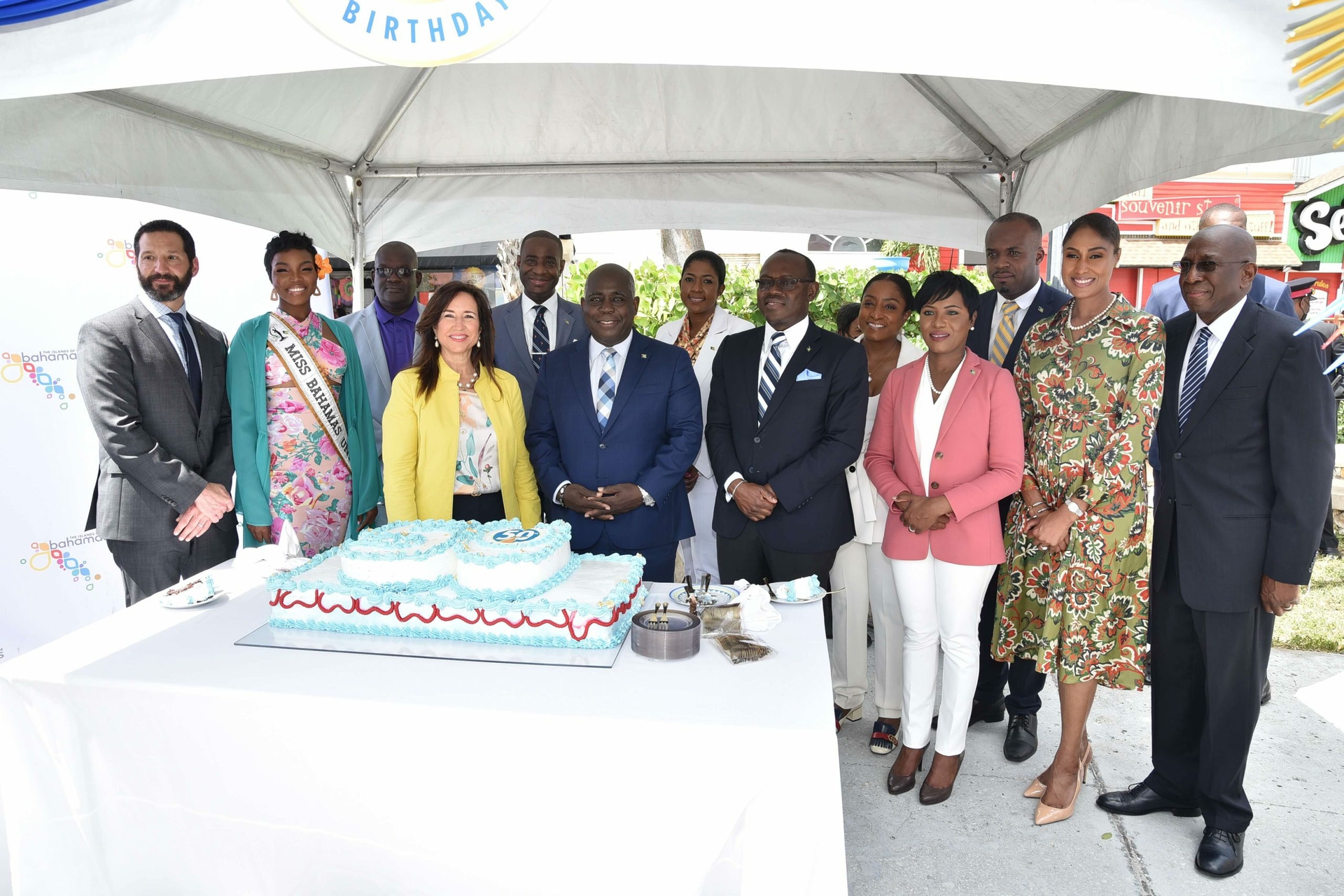 As Carnival continues its year-long 50th birthday festivities, the company today marked 50 years of visiting one of its most popular destinations, The Bahamas, with a celebration in Nassau.