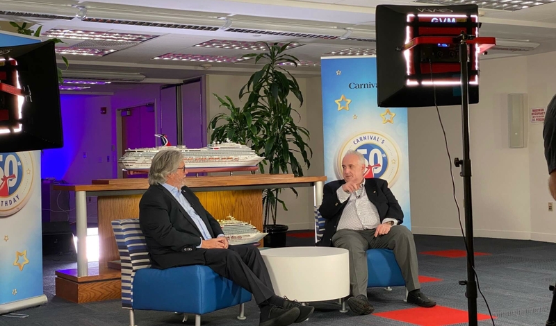 Carnival Brand Ambassador John Heald talks 50 years of fun with video series featuring Carnival executives and team members.