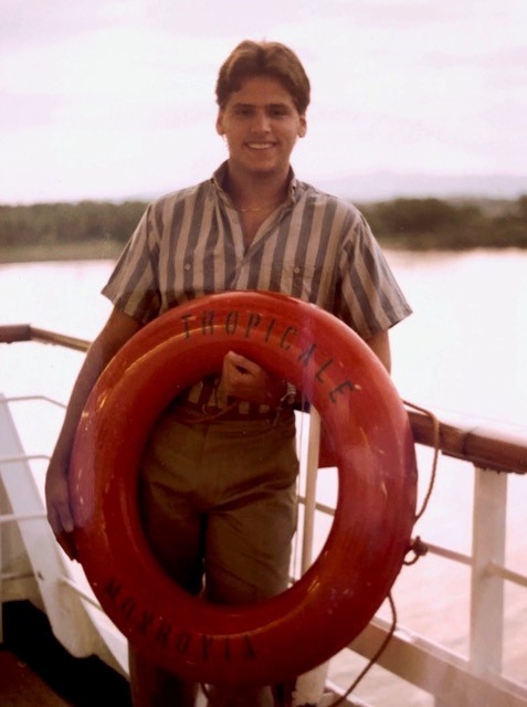 Adolfo Perez onboard Carnival Tropicale in 1984
