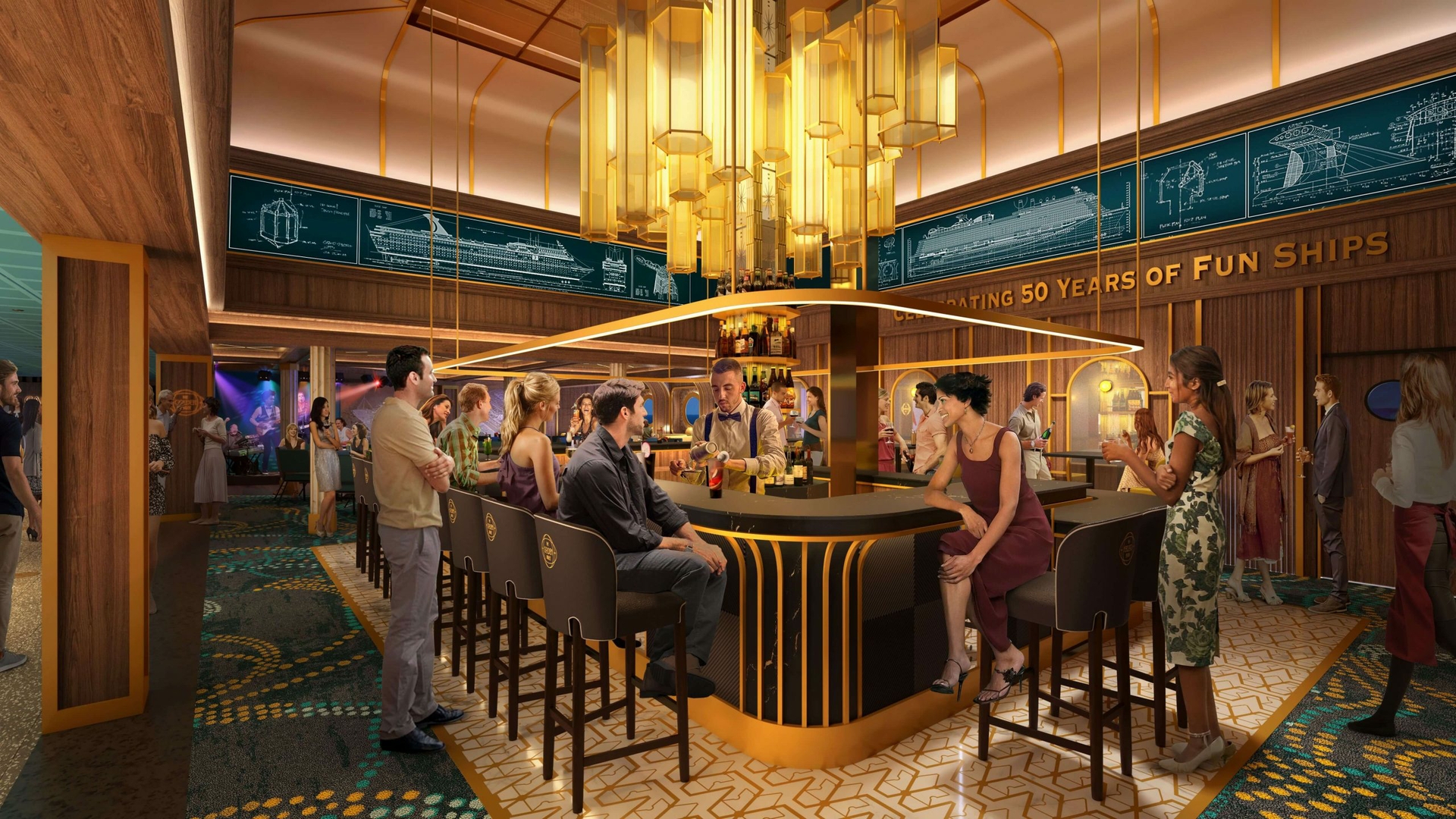 As part of its ongoing 50th Birthday celebration, Carnival Cruise Line is introducing The Golden Jubilee, which will celebrate the 50-year history of America’s Cruise Line, on its newest ship Carnival Celebration, debuting this November.