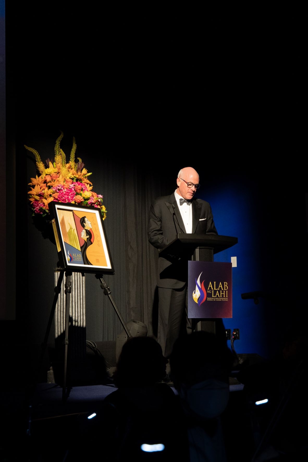 Richard Brearley Accepts Award