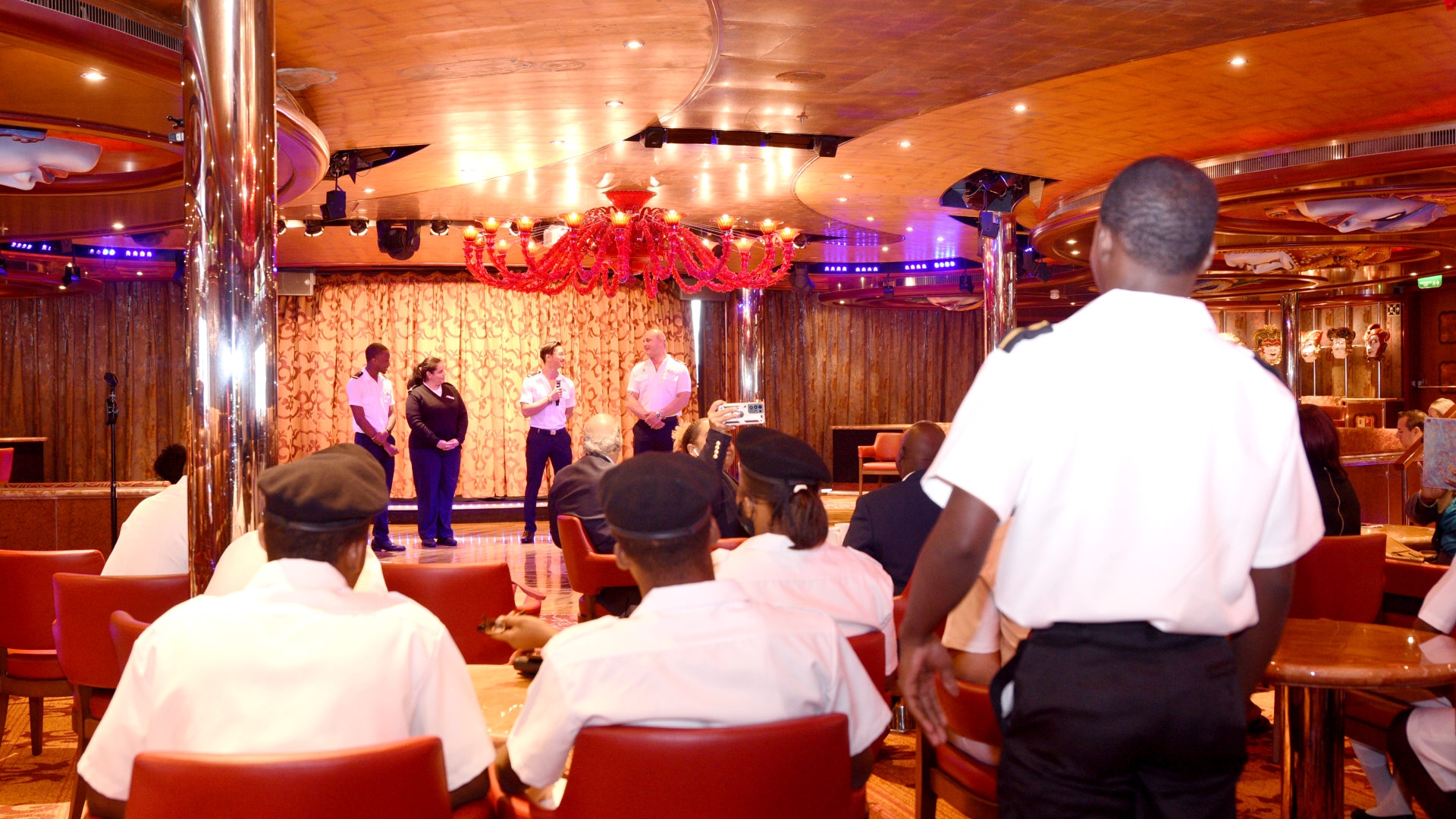 Carnival Cruise Line today hosted a group of 40 Bahamian students and maritime industry leaders aboard Carnival Dream in Nassau for a day of education and fun.