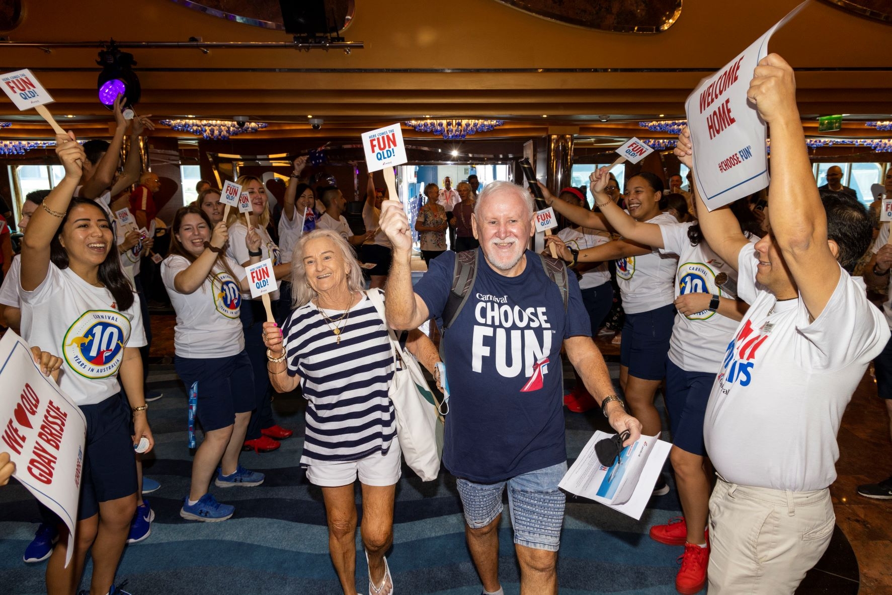 Guests embark on Carnival Luminosa - credit - Glenn Hunt, Carnival Cruise Line