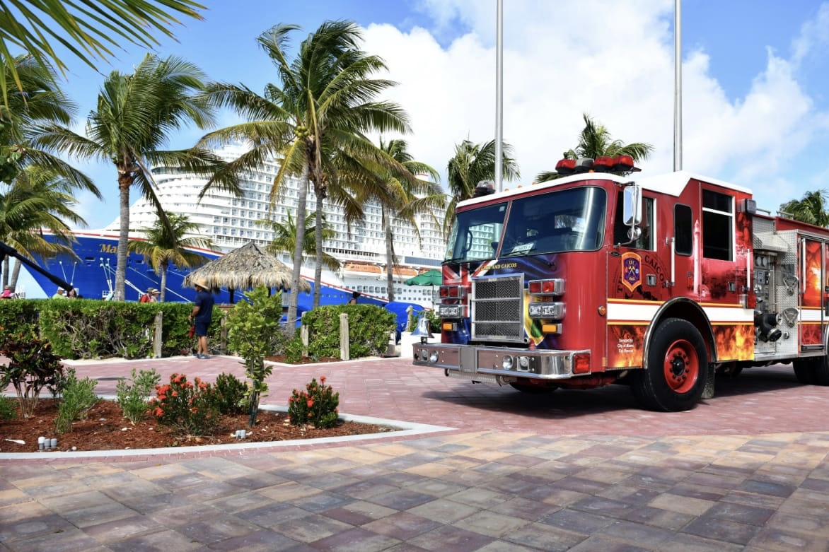 Carnival Partnered with the City of Miami Fire-Rescue to donate a fire truck to the Grand Turk Fire Station